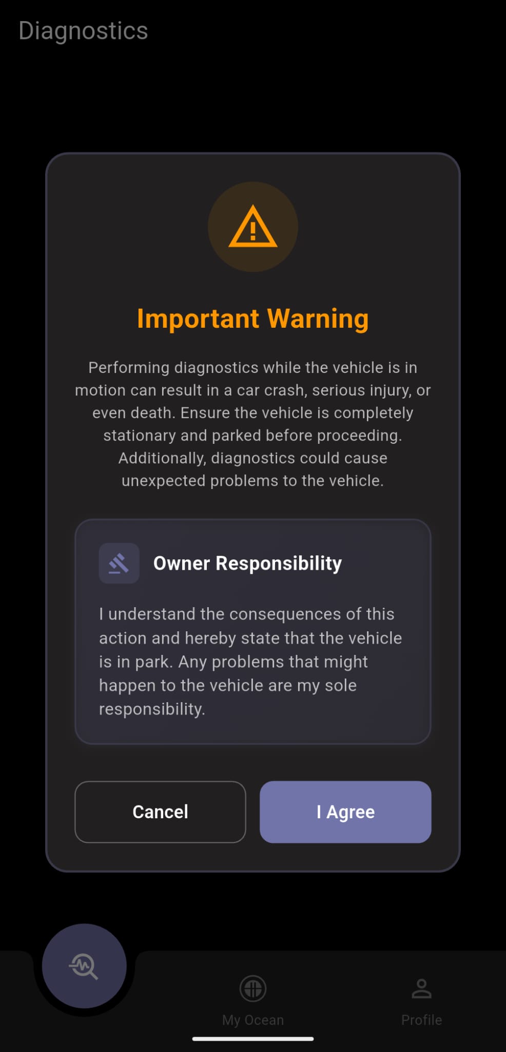 OceanLink Pro - Diagnostics Alerts